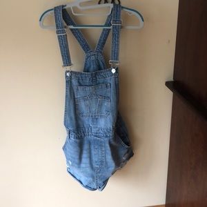Blue jean overalls from divided